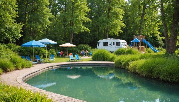 Envie d'un camping dans le morbihan avec parc aquatique ? jardins de kergal