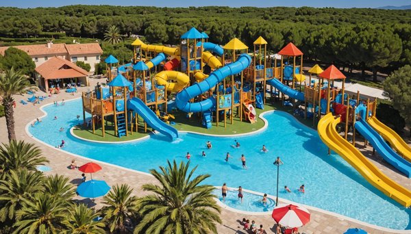 Profitez d'un séjour en famille au camping 4 étoiles le bon port avec parc aquatique dans l'hérault